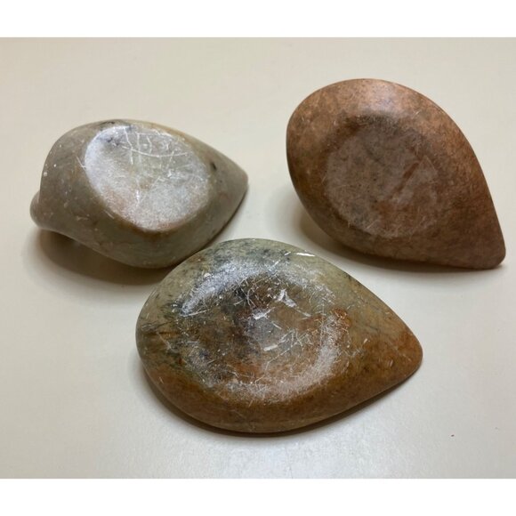 Vintage Hand-Carved Soapstone Duck Figurines Set Of 3 - Picture 5 of 9